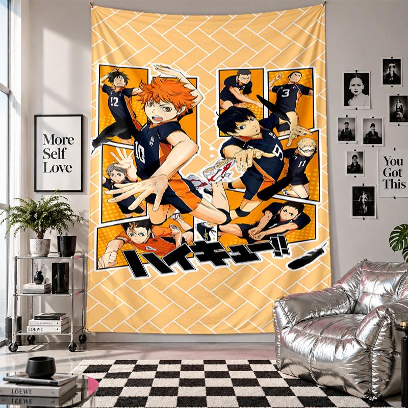 Wall TapestryHaikyuu Art Hanging Cloth Decorative Background Cover for Room Decoration