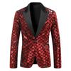 Men's European Size Diamond Sequin Peaked Lapel Suit for Autumn/Winter Events (Model: ZT-X45)