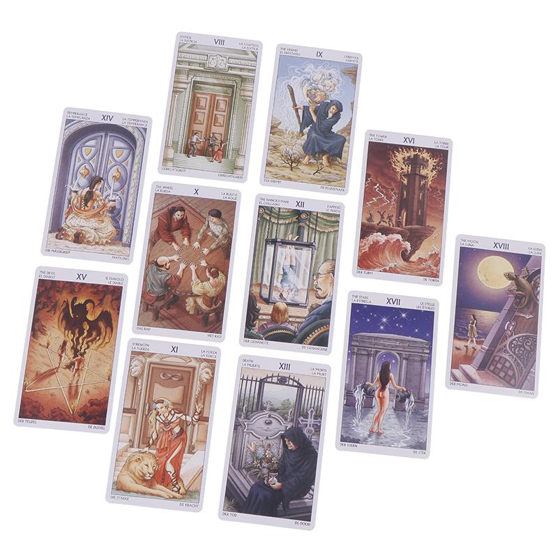 Tarot Of The 78 Doors Oracle Card Tarot Cards English Version Blue Edge Family Party Board Game