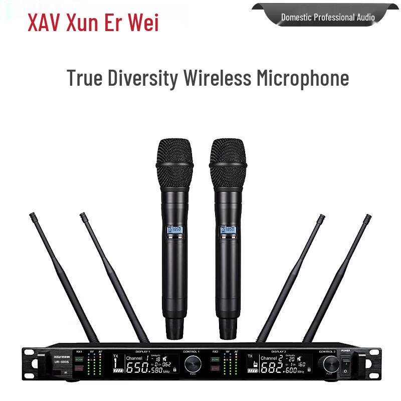 Xun Er Wei Профессиональная беспроводная микрофонная система True Diversity (Китайская версия)