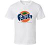 Классическая футболка с графическим логотипом апельсиновой газировки Fanta