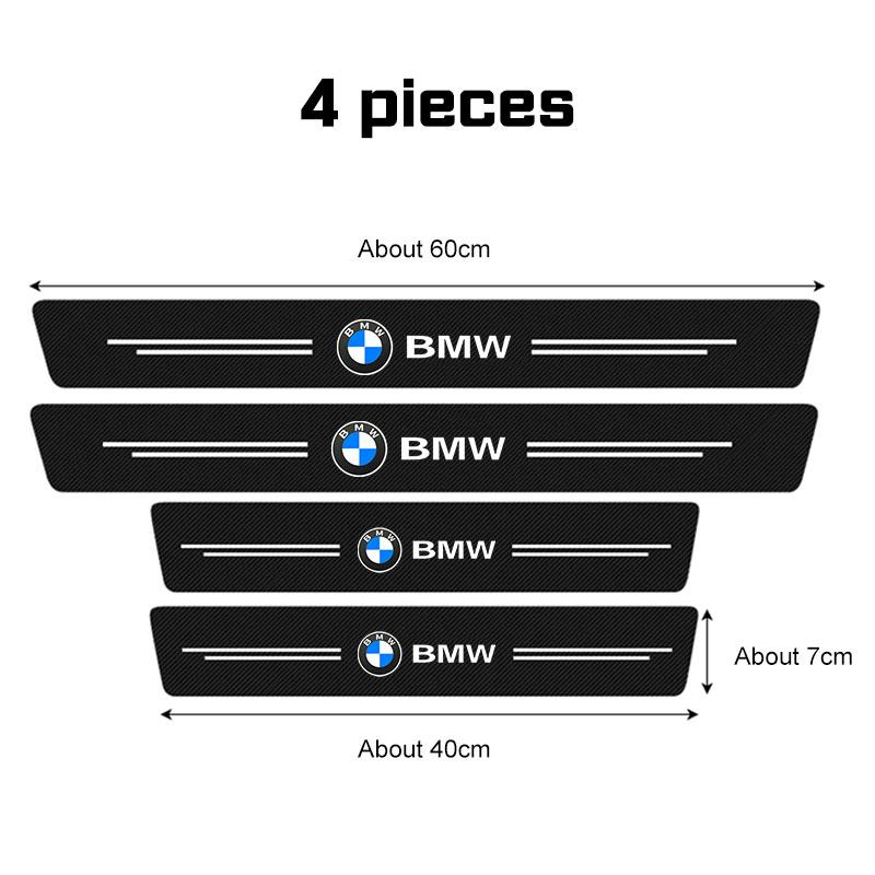 dsgur6 Carbon Fiber Car Door Sill Sticker For BMW X1 X3 X5X6 X7 1 3 5 7 Series E70 E87 E90 F48 G20 G30 Threshold Pad Anti Scratch Strip