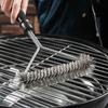 Barbecue Grill BBQ Brush Clean Tool Grill Accessories Stainless Steel Bristles Non-stick Cleaning Brushes Barbecue Accessories