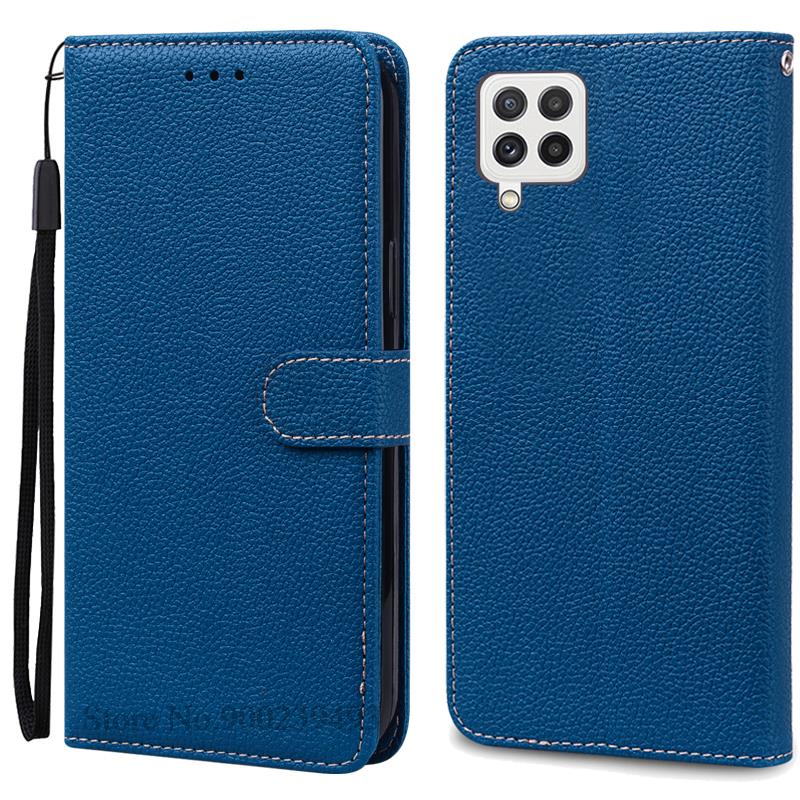 M32 4G Case For Samsung Galaxy M32 Case Leather Wallet Flip Case For Samsung M32 M 32 SM-M325F Case Soft Silicone Cover Fundas