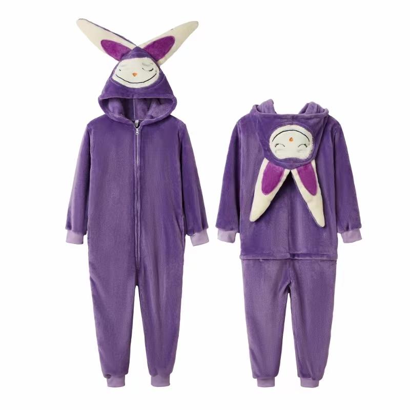 Capybara Onesie Pajamas for Kids, Cartoon Character Kigurumi, Labubu Birthday Christmas Gift, Family Matching Sleepwear Party Costume,  Photo Shoot