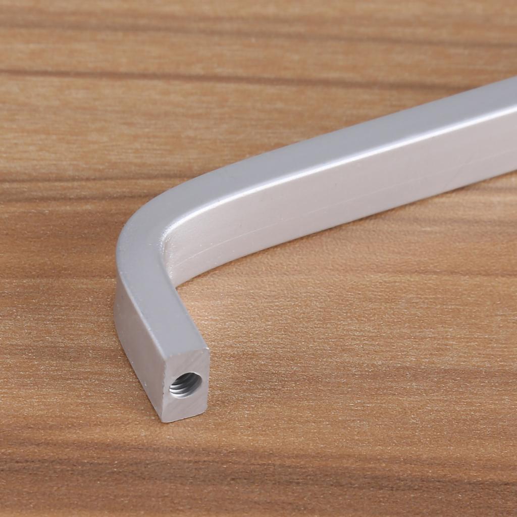 Aluminum Alloy Door Handles Matte Surface Hardware for Kitchen Cabinet Furniture 96mm Solid