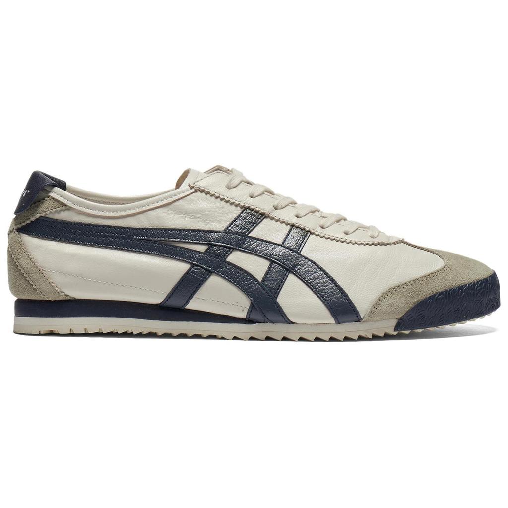 Onitsuka Tiger MEXICO 66 Anti-Slip Wear-Resistant Low-Top Casual Shoes Unisex Beige Blue Sneakers 1183C319-200