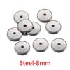 40pcs 20pcs Stainless Steel Flat Round Spacers Loose Beads for Necklace Bracelet Earrings Jewelry Making DIY Pendants Charms