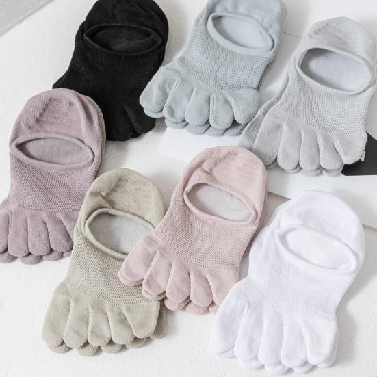 1 пара женских носков с низким носком, нескользящие, дышащие, впитывающие пот, хлопковые носки с мелким горлом, летние эластичные однотонные носки-невидимки