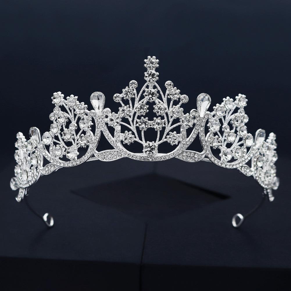 Bridal Accessories Wedding Temperament Headband Baroque Alloy Rhinestone Crown Photography Photo Hair Accessories Bridal Crown