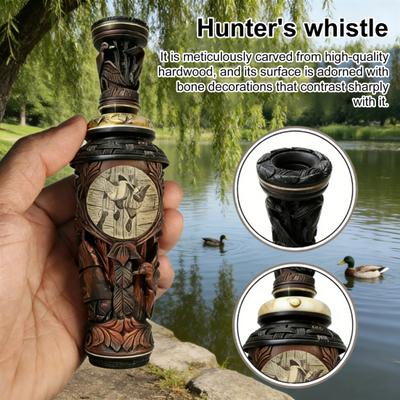 Ручной работы Свисток для охоты на уток Звук Охота на открытом воздухе Портативный Резное деревянное Реалистичный Водоплавающая птица Ворона Птица Животное