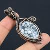 Pinolith Gemstone Copper Wire Wrap Handmade Pendant Jewelry Gift For Woman