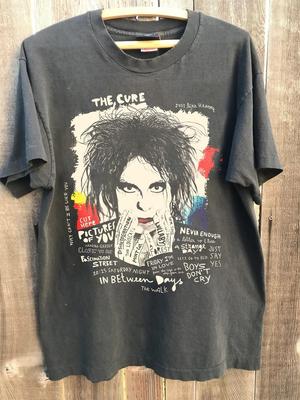 Ретро Футболка The Cure с Графикой Унисекс Плотный Хлопок HA2570 Унисекс Футболка