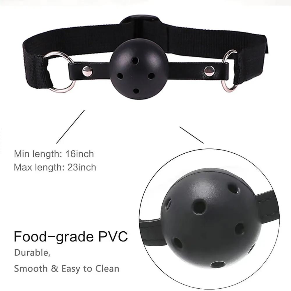 BDSM Bondage Kits PU Leather Restraint Set Handcuffs Collar Masks Silicone mouth plug Sex Toys For Women Couples SM Adult Games