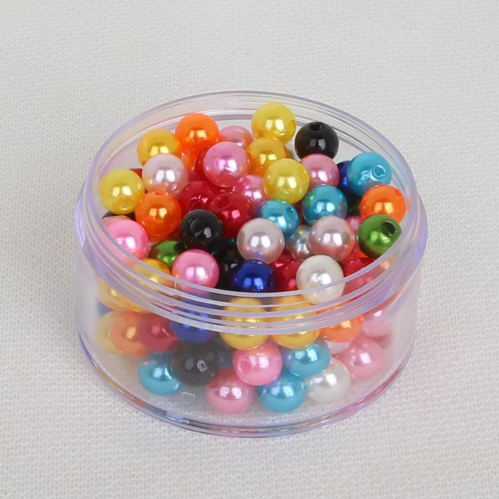 30-200 шт./пакет акриловые полихроматические круглые свободные бусины DIY браслет ожерелье аксессуары для изготовления ювелирных изделий