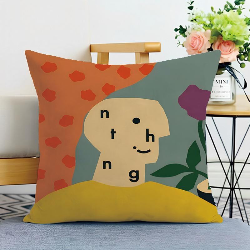 Иллюстрация Стиль Печатная Декоративная Наволочка Спальня Гостиная Квадратная Подушка Наволочка