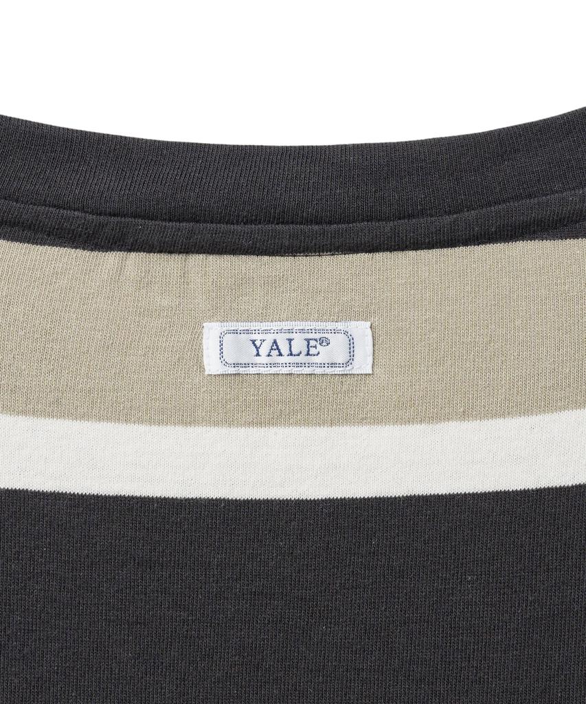 YALE Bold Stripe T-Shirt_Charcoal