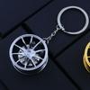 Zinc Zinc Zinc Alloy Wheel Hub Key Chain Rotatable Car Accessories Keychain  Girls Boys