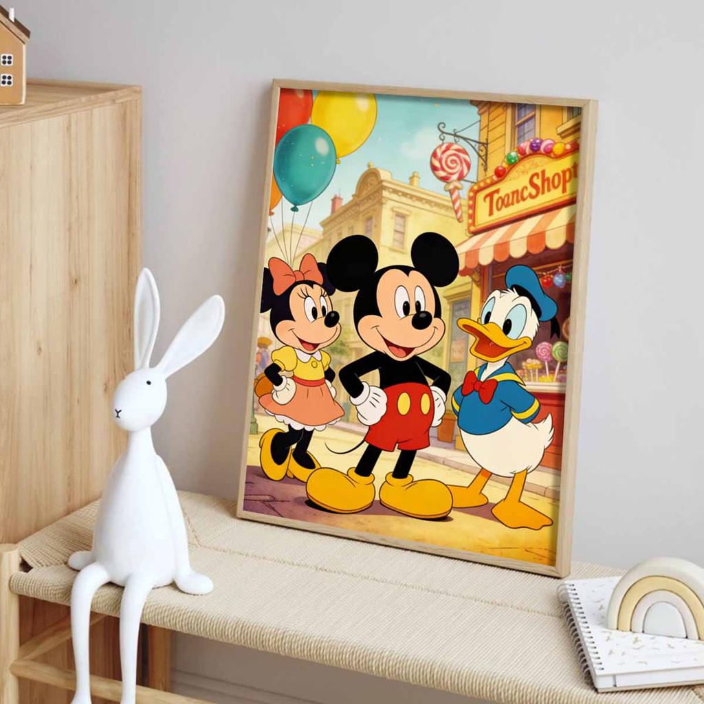 Disney Mickey Mouse Minnie Donald Duck Diamond Paint Mosaic Art Painting Kit Handmade DIY Home Decor