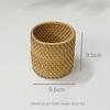 Autumn Rattan Weave Desktop Organizer: Pen Holder & Makeup Storage Box