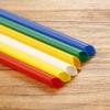 100 шт 6*190 мм одноразовые пластиковые соломинки красочные вечерние питьевые соломинки для мероприятий гибкие большие прямые трубочки соломинки для бара аксессуары