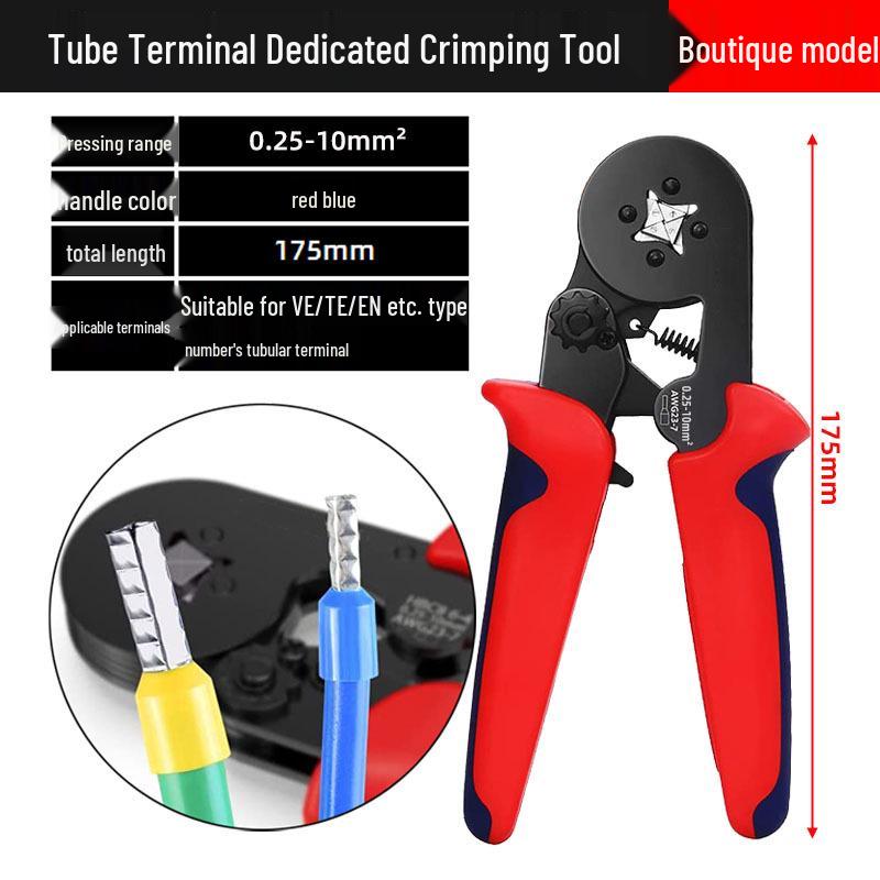 Набор ручных обжимных инструментов и инструментов для зачистки проводов: Пассатижи с удлиненными губками для электриков