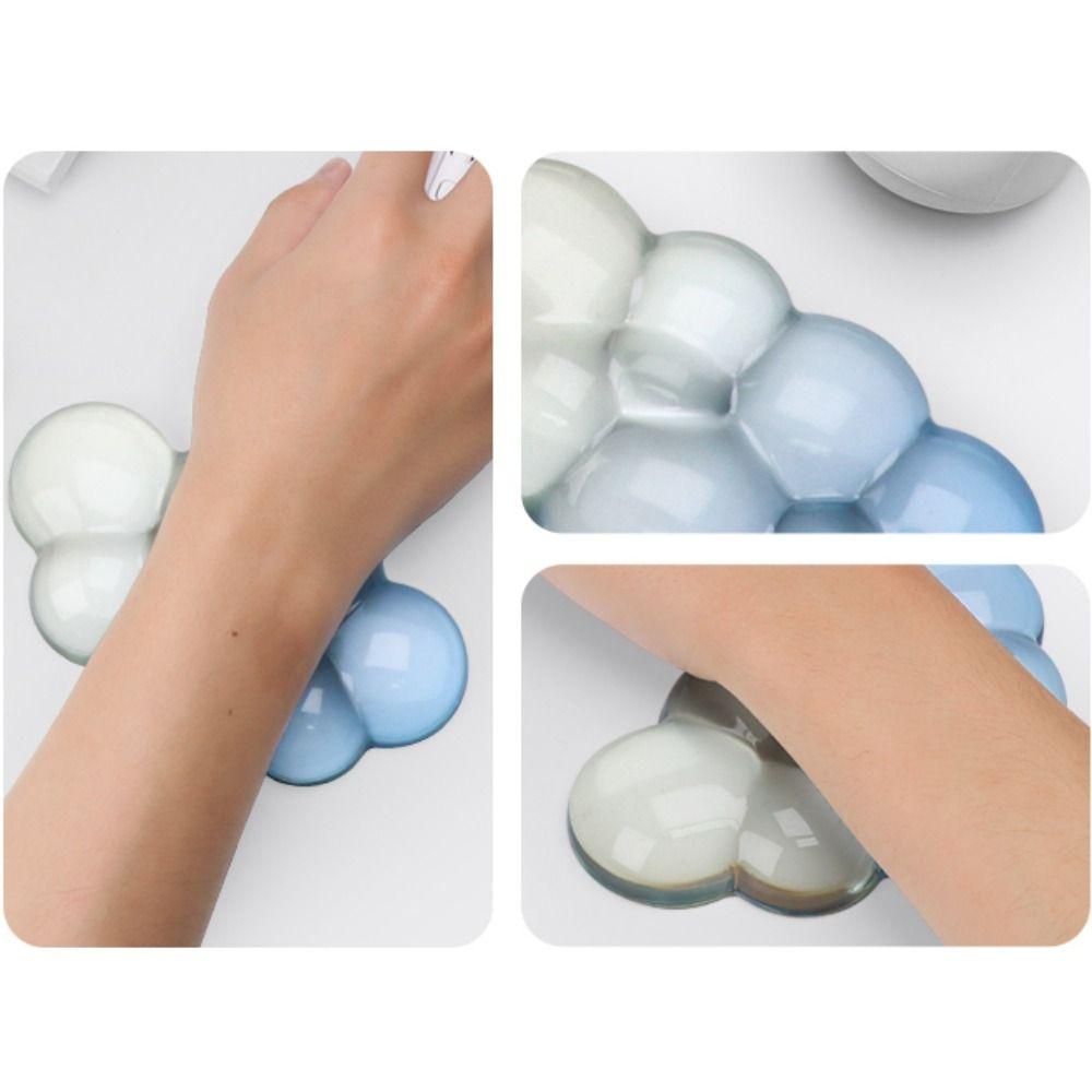 Transparent Keyboard Wrist Rest Cloud Shape Wrist Pad Portable Silicone Wrist Support Gamer