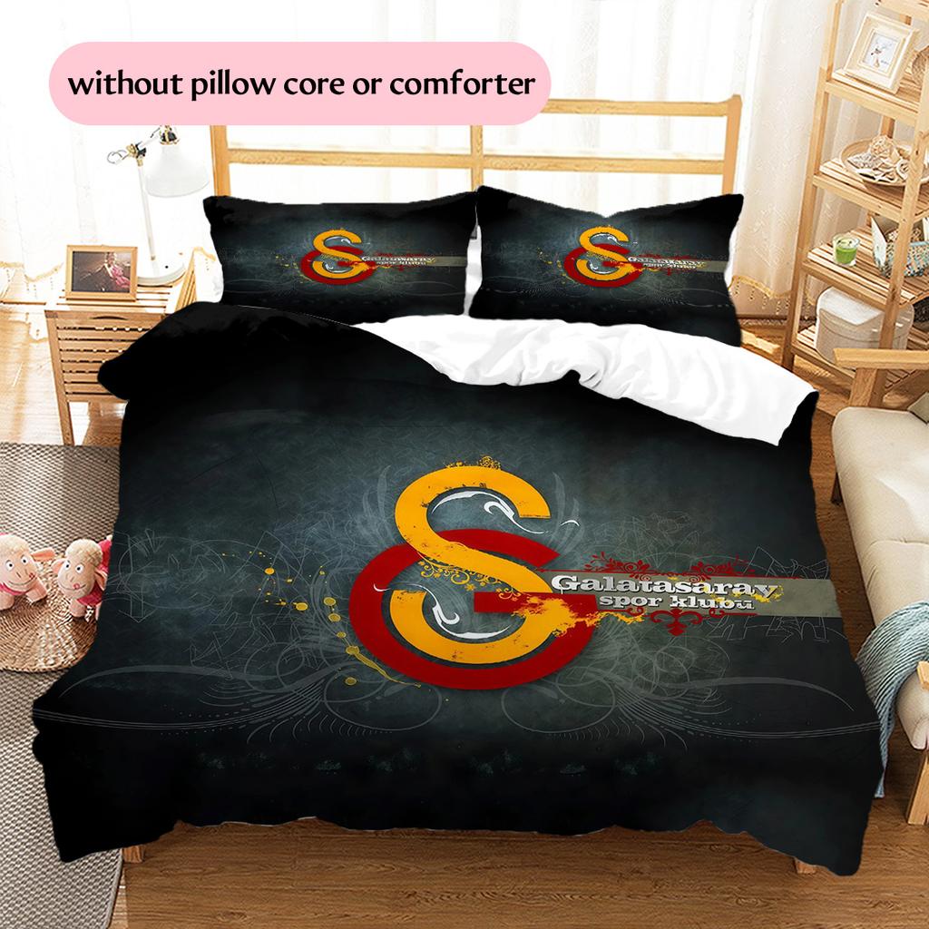 Galatasaray SK Pattern Bedding Quilt Set Home Decoration Gift (1 * duvet cover + 2 * pillowcase without core)