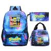 Campus Trend Leisure Children'S Animation Backpack Lightweight Large Capacity Primary And Secondary School Student School Bag Set