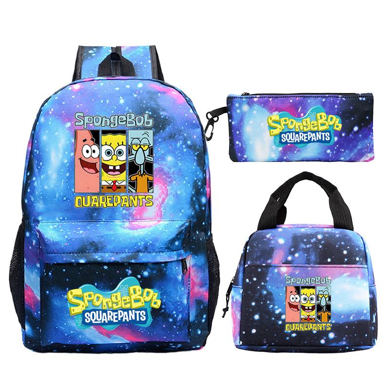Campus Trend Leisure Children'S Animation Backpack Lightweight Large Capacity Primary And Secondary School Student School Bag Set