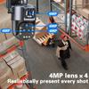 2025 20-кратный зум PTZ WiFi камера наблюдения 8K 16MP уличная 360 беспроводная видео безопасность IP-камеры четыре объектива 25 мм камера с автоматическим слежением