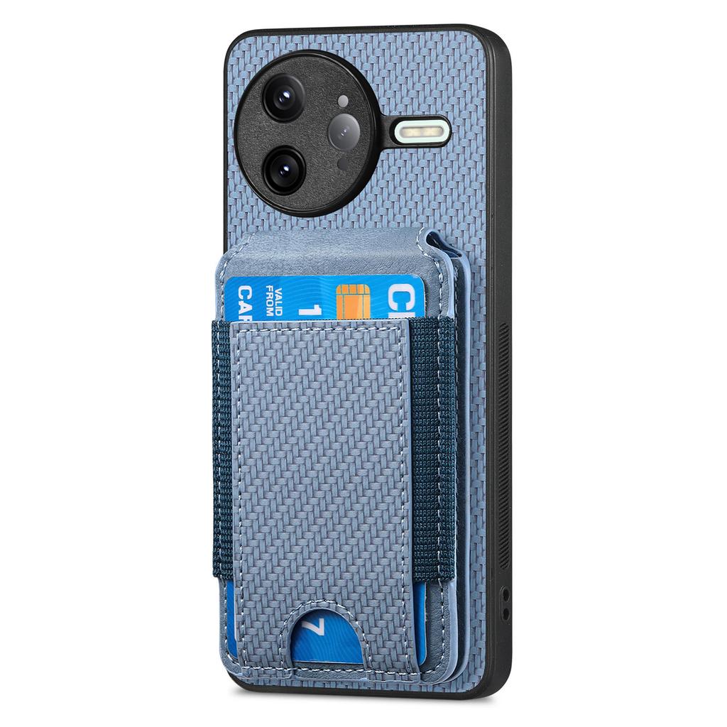 Чехол для Xiaomi Poco F7 Ultra 5G/Xiaomi Redmi K80 Pro 5G с держателем для карт, подставкой, кожаной задней крышкой