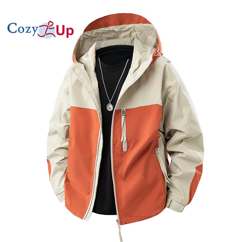 Men's Lightweight Jacket Fleece Lined Detachable Hooded Waterproof Jackets Winter Hiking Windbreaker