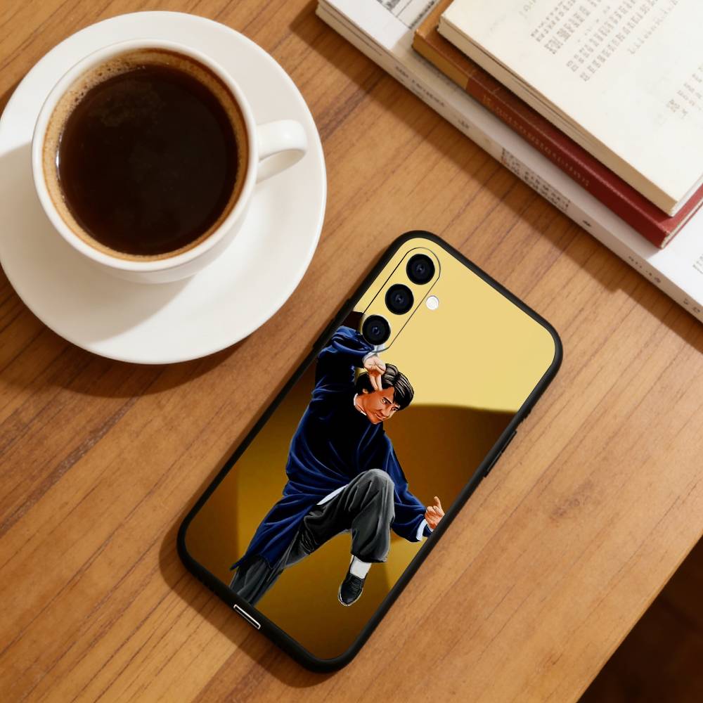 Jackie Chan Phone Case Black Silicone Soft For Samsung Galaxy A73,A72,A71,A70,A53,A52,A51