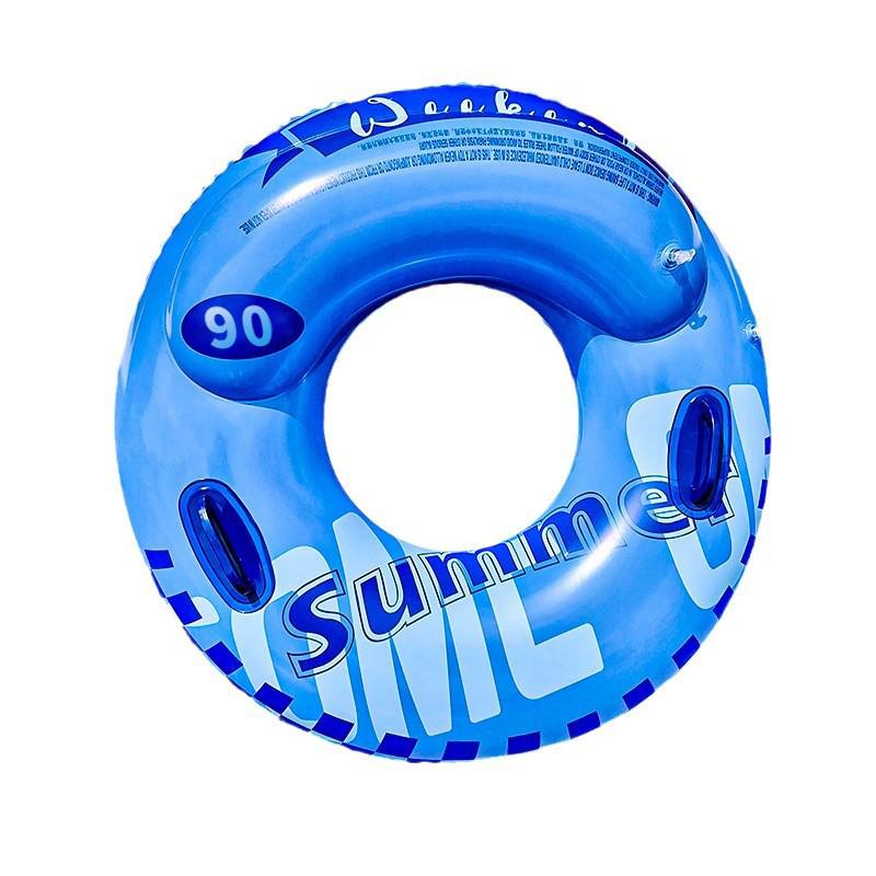 Adult Large Thickened Handle Lifebuoy Inflatable Double Airbag Swimming Ring - New Style