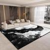 Nordic Livng Room Carpet Home Decoration Abstract Black Rug Bedroom Decor Area Rugs Washable Non-slip Dining Room Floor Mat