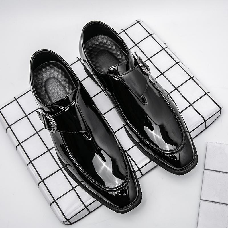 Мода Новые Роскошные Дизайнерские Туфли-Чармы Платье Кожаные Туфли-Монки для Мужчин Формальные Свадебные Выпускные Платья Вечерние Sapatos Tenis Masculino