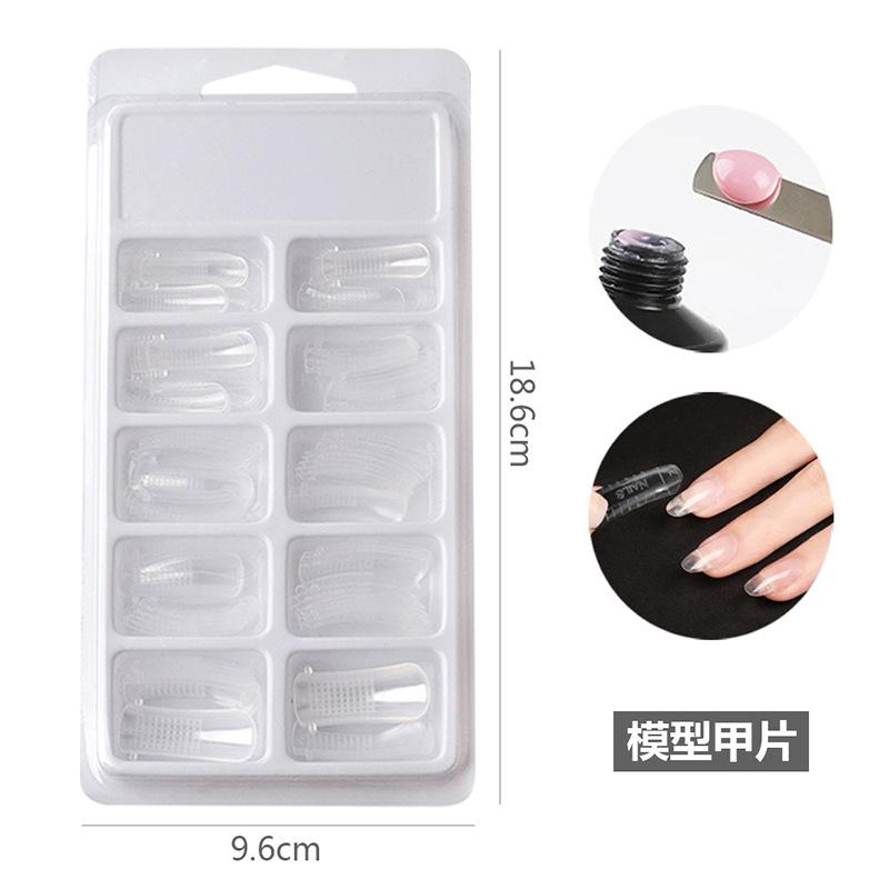 Painless Extension Glue Nail Art Paper Free Tray Quick Extension Crystal Nail Mold Painless Crystal Glue Set
