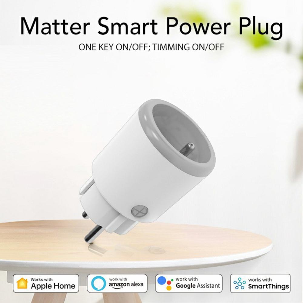 NEO Matter NAS-WR15WM 16A WiFi Smart Plug with Power Meter Smart Control for Apple / Google / Amazon