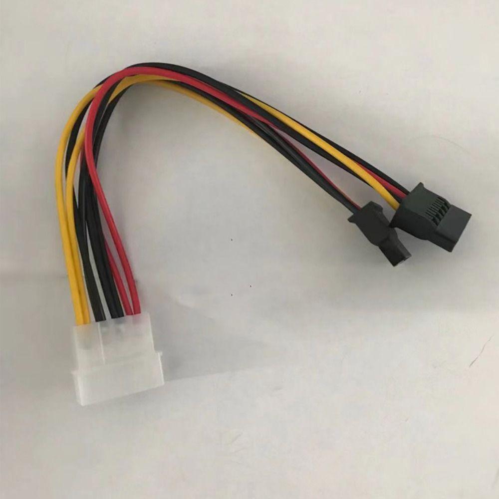 Разветвитель питания Y-кабель Удлинитель питания Molex to SATA Female Cable Adapter