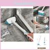 Bathroom Hard Bristle Floor Brush With Foldable Long Handle For Tile Cleaning