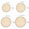 Hole Circular Fruit Fried Food Dim Sum Handicraft Storage Basket Food Tray Bamboo Sieve Dustpan
