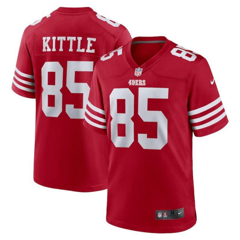 Mens NFL San Francisco 49ers Embroidered Football Jersey Short Sleeve Sport T-Shirt Fans Casual Wear