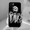 Готический Модный Чехол для Телефона с Черепом Для iPhone 17 Air 16 14 13 12 11 15 Pro Max 13 12 mini 15 16 Plus 16e Чехол Coque