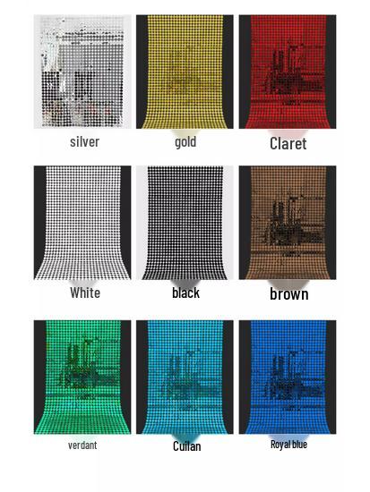 Сияющая Сверкающая Круглая Зеркальная Стена из Пайеток для Свадебного и Вечериночного Декора