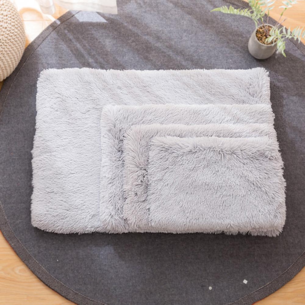 Круглая плюшевая кровать для собаки кошки, домик для питомца, коврик, мягкая подушка для щенка котенка, коврик, маленькие кровати для собак для собак кошек, зимняя теплая кровать для сна