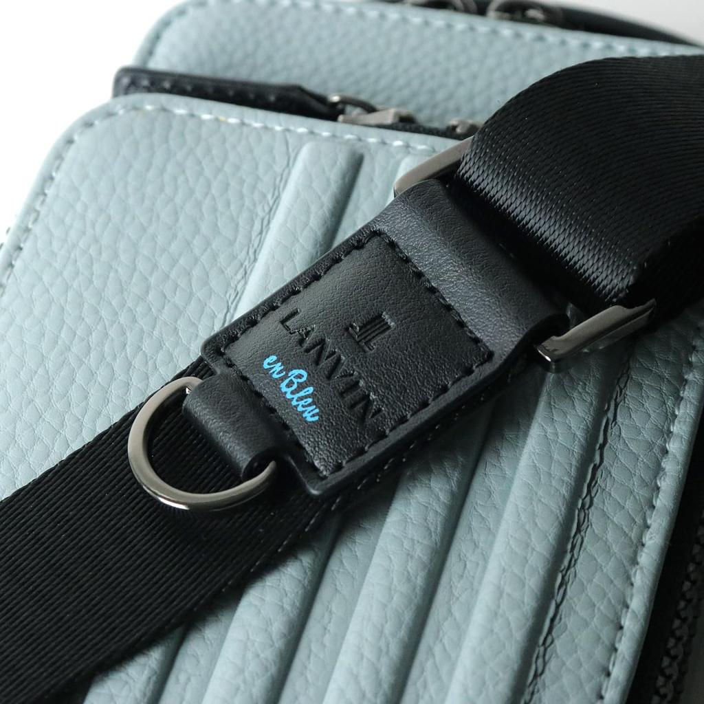 Мини-сумка Lanvin en Bleu Tumble на плечо с ручками, Мужская, Нет. 512123, Светло-голубой