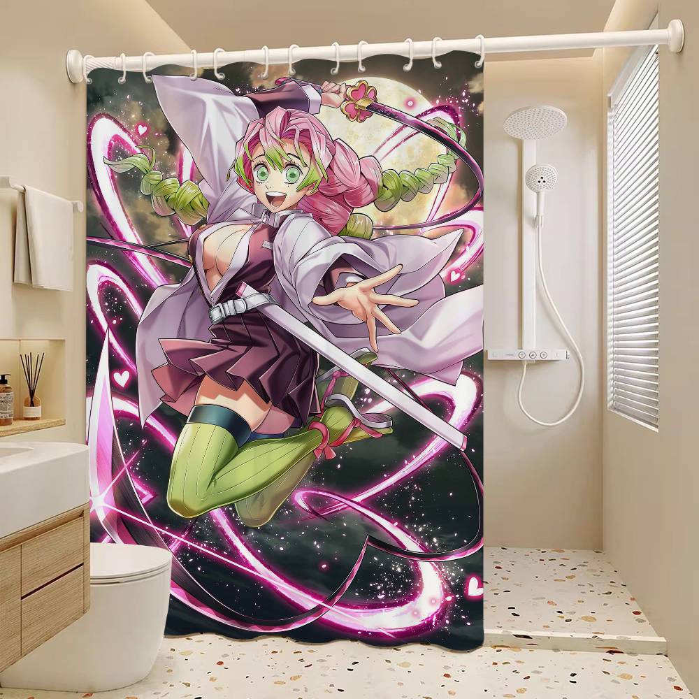 Аниме М-Мицури-Канродзи Водонепроницаемая тканевая шторка для душа Занавеска для ванной Домашняя шторка для душа в гавайском стиле