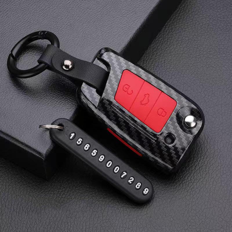 ABS Silicone Car Key Cover for Volkswagen VW Polo Golf 7 MK7 Tiguan Passat for Skoda Octavia Kodiaq Karoq for Seat Ateca Leon