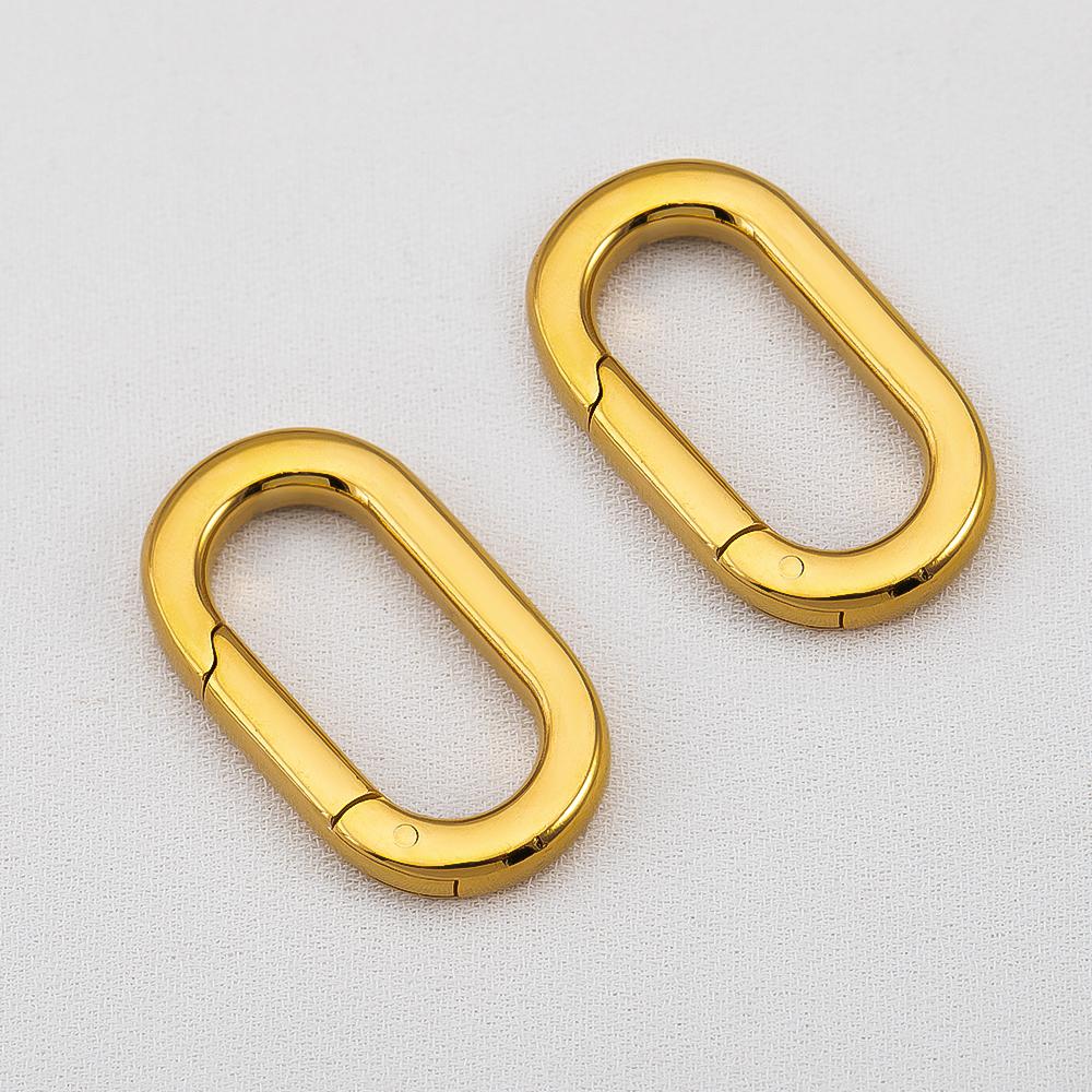2Pcs 1Pc Charm Stainless Steel Buckle Heart Circular Connector DIY Necklaces Jewelry Making Lobster Buckle Accessories Wholesale